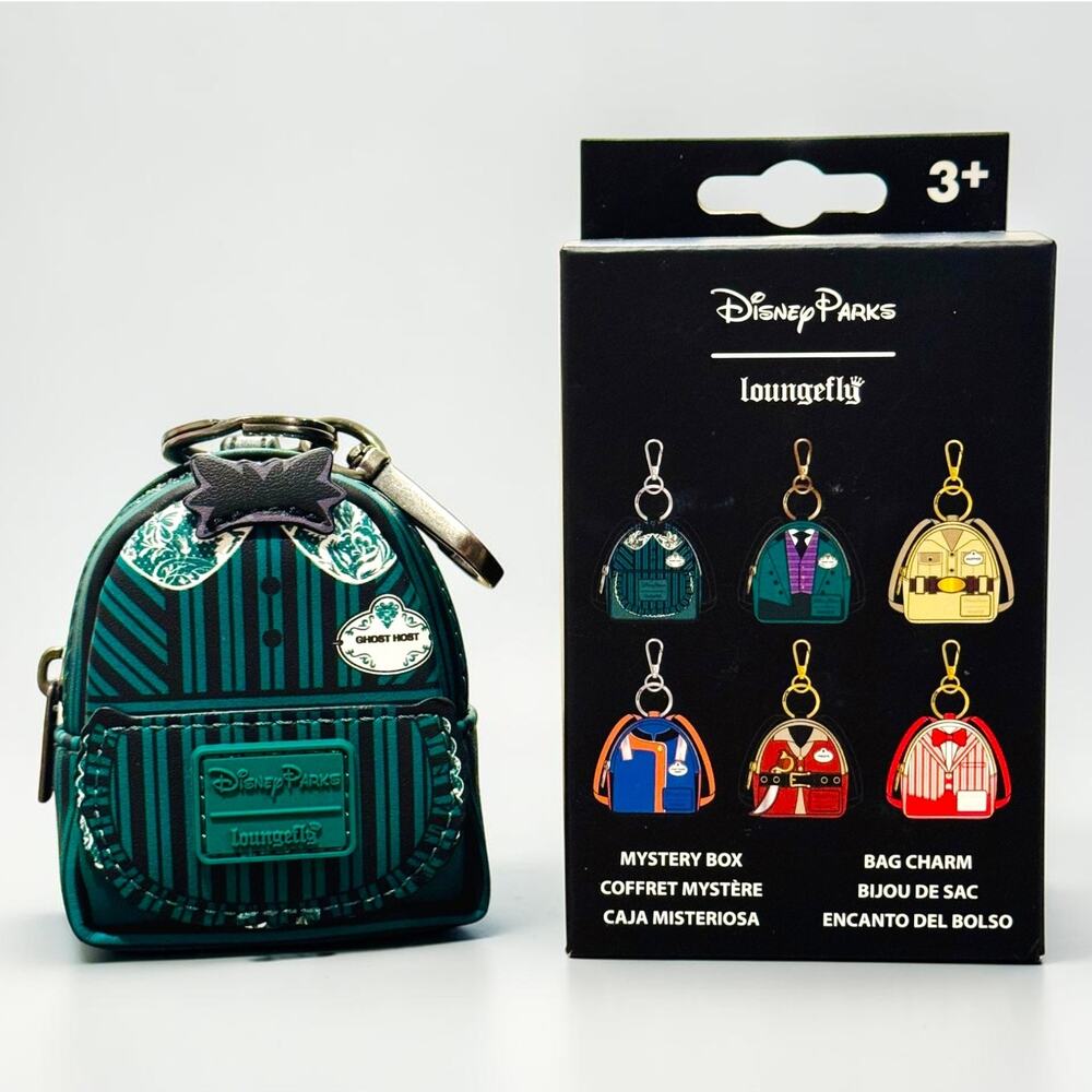 Disney Parks Loungefly Haunted Mansion Ghost Host Maid Cast Member Bag Charm